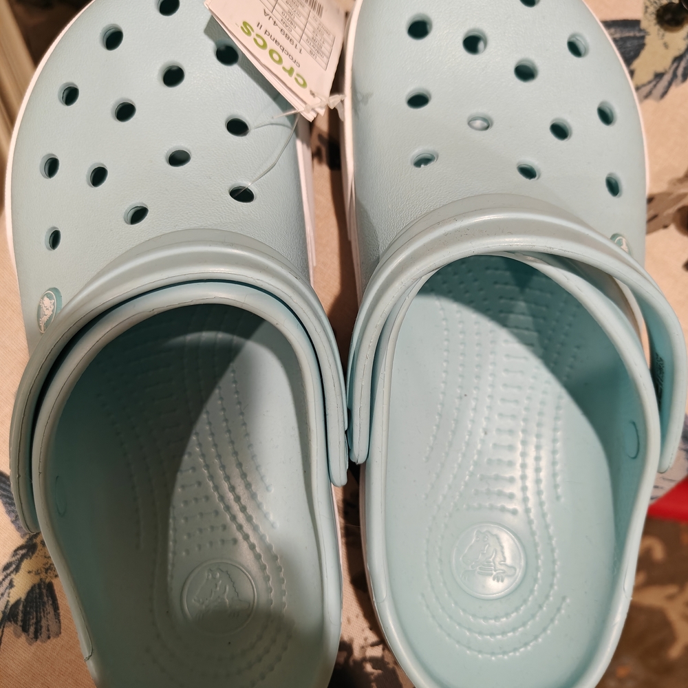 CROCS Light Blue Women's Slip-On Sandals